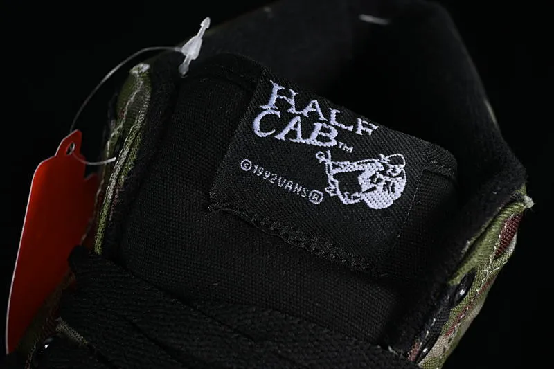 All categories Vans Vans series Vans Mid Vans Half Cab LX black and green camouflage retro casual skateboard shoes VN-OHJ TC6D